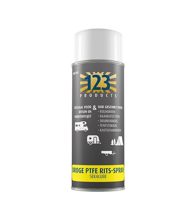 123 123 Sekalube PTFE spray 400ml  60001012-L  123 tenten 60001012-L ecru bij Leerentveldvrijetijd.nl