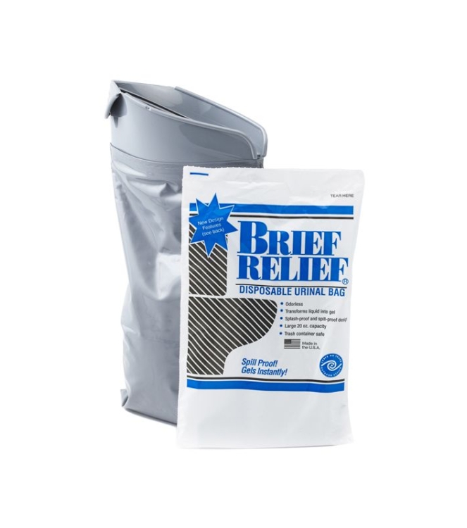 Brief Relief Brief Relief Plaszak wegwerp urinaal 10stuks  BR608  Brief Relief caravan BR608 ecru bij Leerentveldvrijetijd.nl