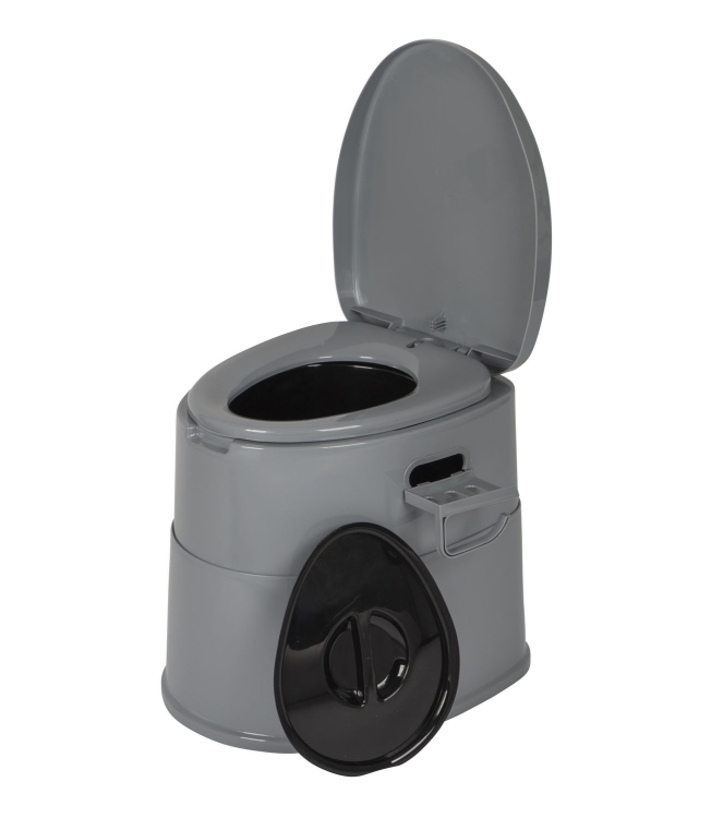 Bo-Camp Bo-Camp Draagbaar toilet deelbaar 45cm  5502815  Bo-Camp caravan 5502815 ecru bij Leerentveldvrijetijd.nl
