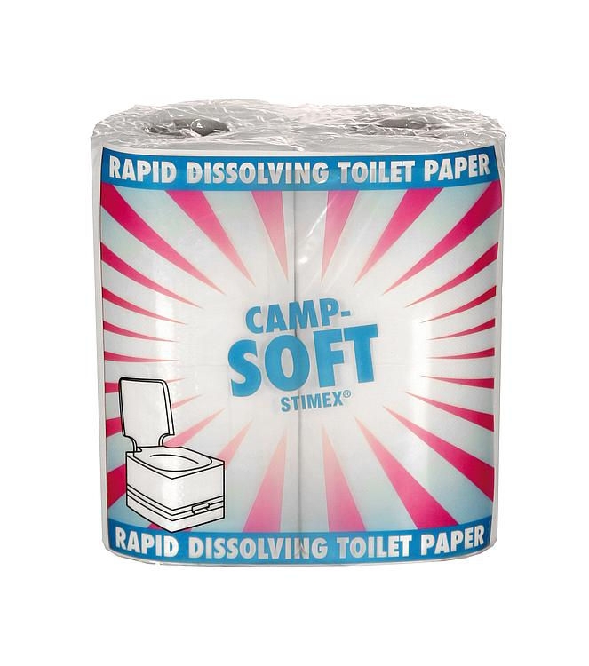 Stimex Stimex Toiletpapier Camp Soft 4 stuks  5506015  Stimex caravan 5506015 ecru bij Leerentveldvrijetijd.nl