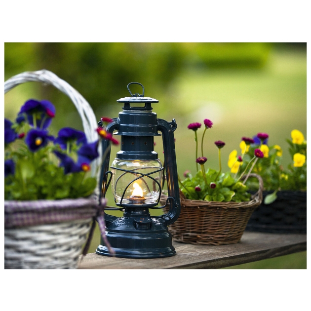 feuerhand Stormlamp 276 olielamp Antraciet Grijs FH 276-AG