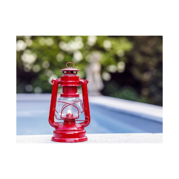 feuerhand Stormlamp 276 olielamp Robijn Rood FH 276-RD
