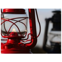 feuerhand Stormlamp 276 olielamp Robijn Rood FH 276-RD