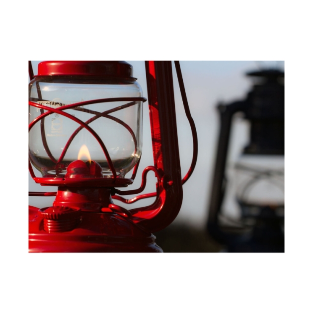feuerhand Stormlamp 276 olielamp Robijn Rood FH 276-RD