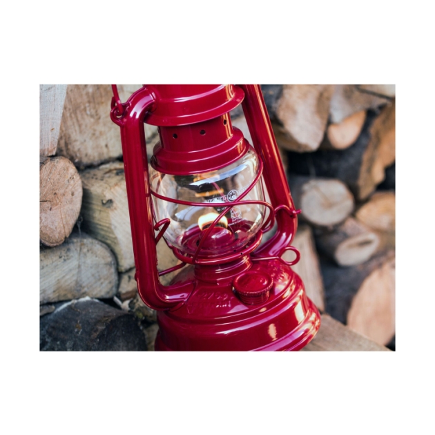 feuerhand Stormlamp 276 olielamp Robijn Rood FH 276-RD