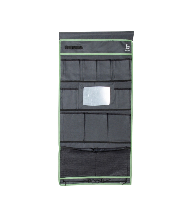 Bo-Camp Bo-Camp Tentschort 11 vaks met spiegel 1771505 Bo-Camp caravan 1771505 ecru bij Leerentveldvrijetijd.nl