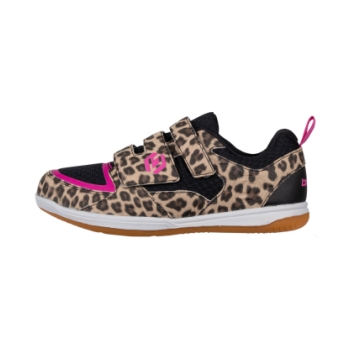 Brabo BF1022B  Indoor Shoe Velcro Leopard