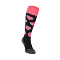 Brabo BC8320C Socks Hearts Black/Pink 318.08320.030