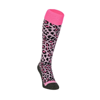 Brabo BC8450B Socks Cheetah Soft Pink