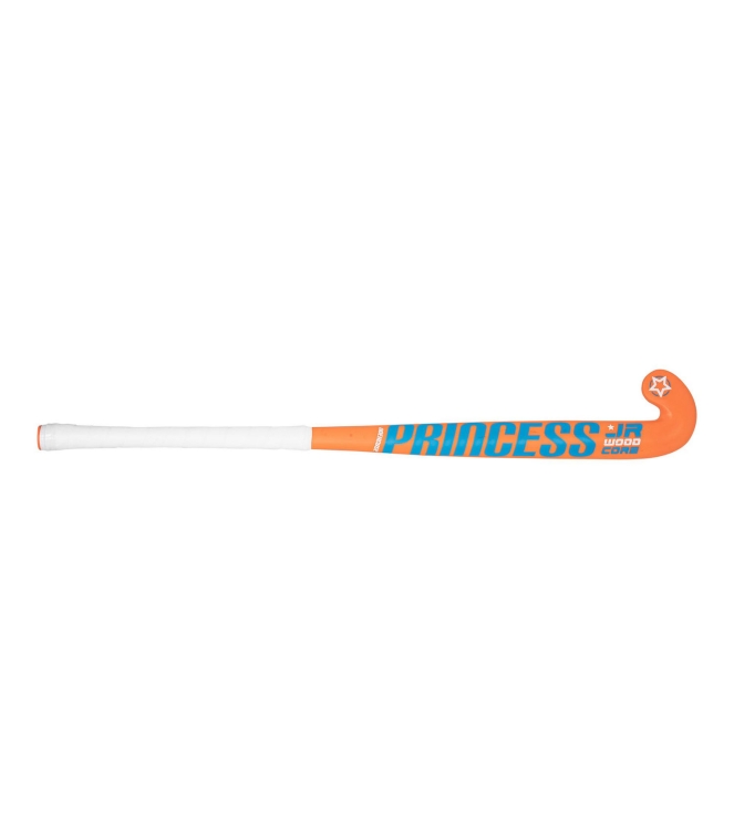 Princess Princess Woodcore Junior Hockeystick bk/bl/or 33035060020 Bk/Bl/Or Princess hockeysticks 33035060020 ecru bij Leerentveldvrijetijd.nl