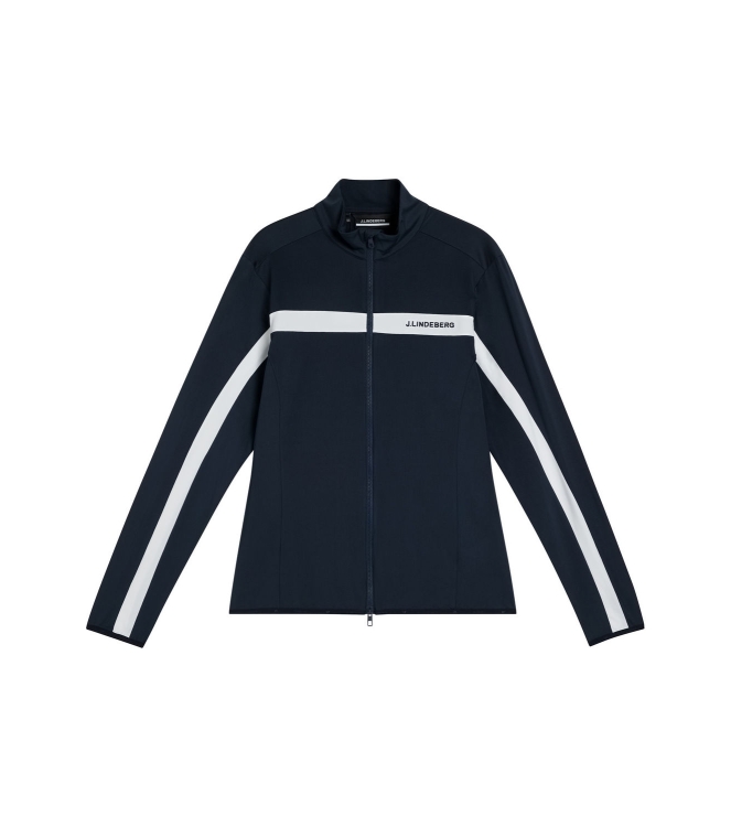 j. lindeberg j. lindeberg Jarvis Mid Layer jl navy GMJS03873 JL Navy j. lindeberg fleeces en truien GMJS03873 antraciet bij Leerentveldvrijetijd.nl