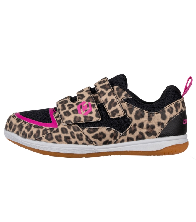 Brabo Brabo BF1022B Indoor Shoe Velcro Leopard 31621022020 Brabo hockeyschoenen 31621022020 ecru bij Leerentveldvrijetijd.nl
