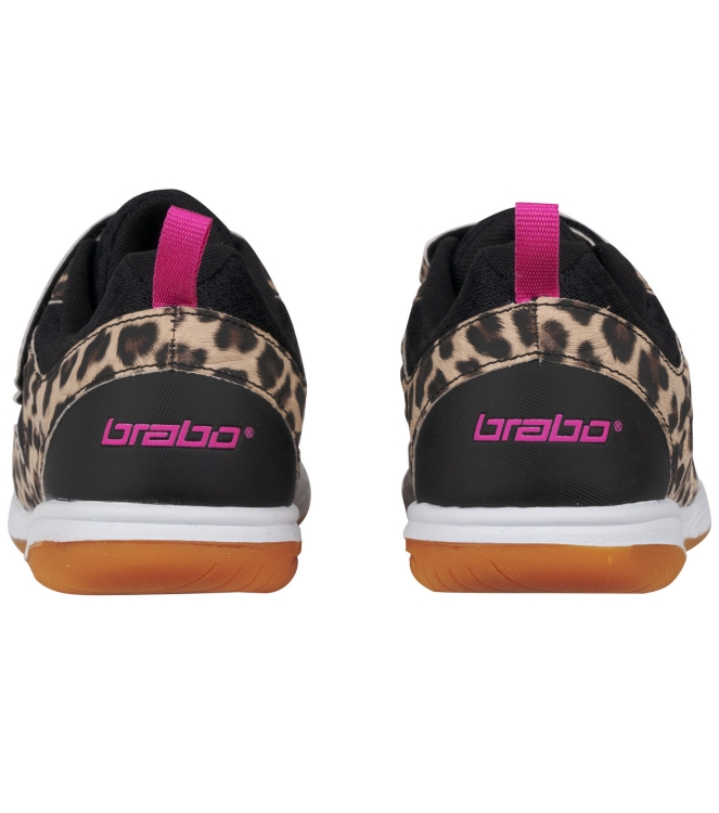 Brabo Brabo BF1022B Indoor Shoe Velcro Leopard 31621022020 Brabo hockeyschoenen 31621022020 ecru bij Leerentveldvrijetijd.nl
