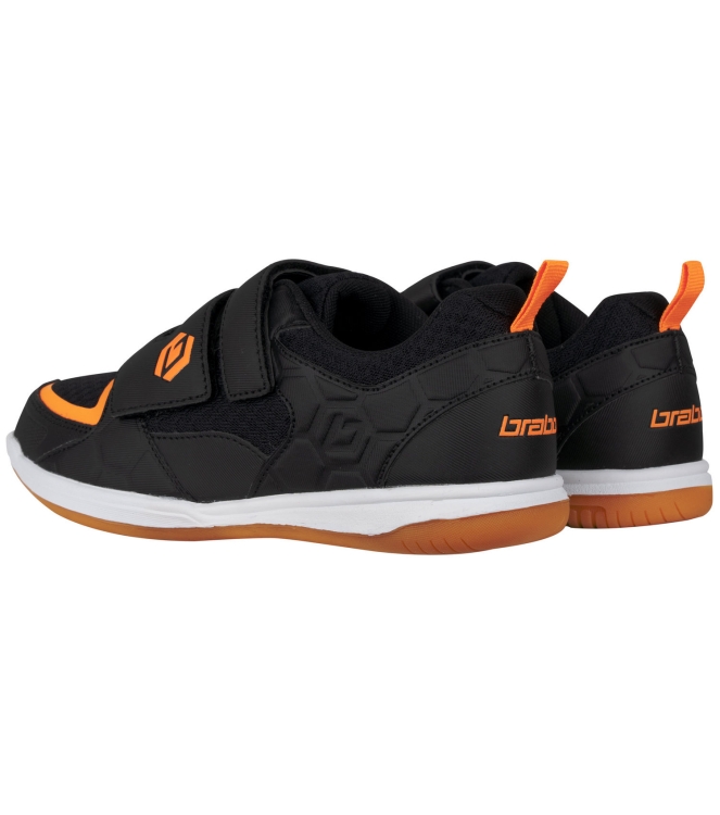Brabo Brabo BF1022D  Indoor Shoe Velcro Black  31621022040  Brabo hockeyschoenen 31621022040 ecru bij Leerentveldvrijetijd.nl