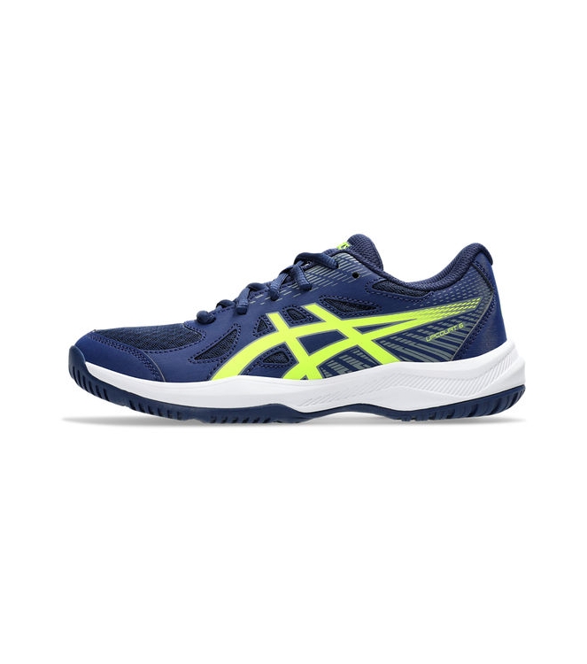 Asics Asics Upcourt 6 GS 400 blue expanse/safety yellow 1074A045_ 400 Blue Expanse/Safety Yellow Asics hockeyschoenen 1074A045_ groen bij Leerentveldvrijetijd.nl