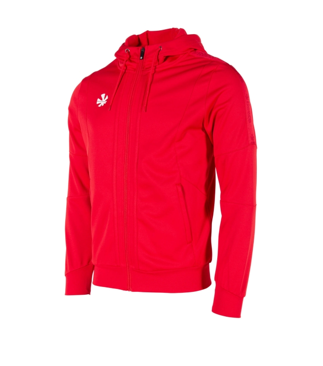 Reece Reece Cleve TTS Hooded Top FZ Unisex red 808010-6000 Red Reece hockeykleding 808010-6000 geel bij Leerentveldvrijetijd.nl