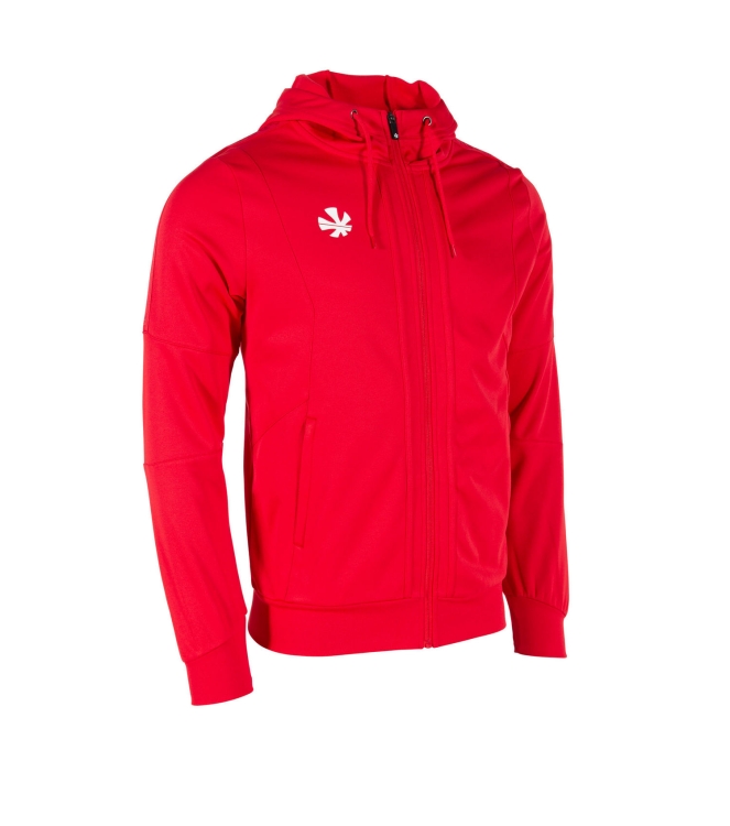 Reece Reece Cleve TTS Hooded Top FZ Unisex red 808010-6000 Red Reece hockeykleding 808010-6000 geel bij Leerentveldvrijetijd.nl