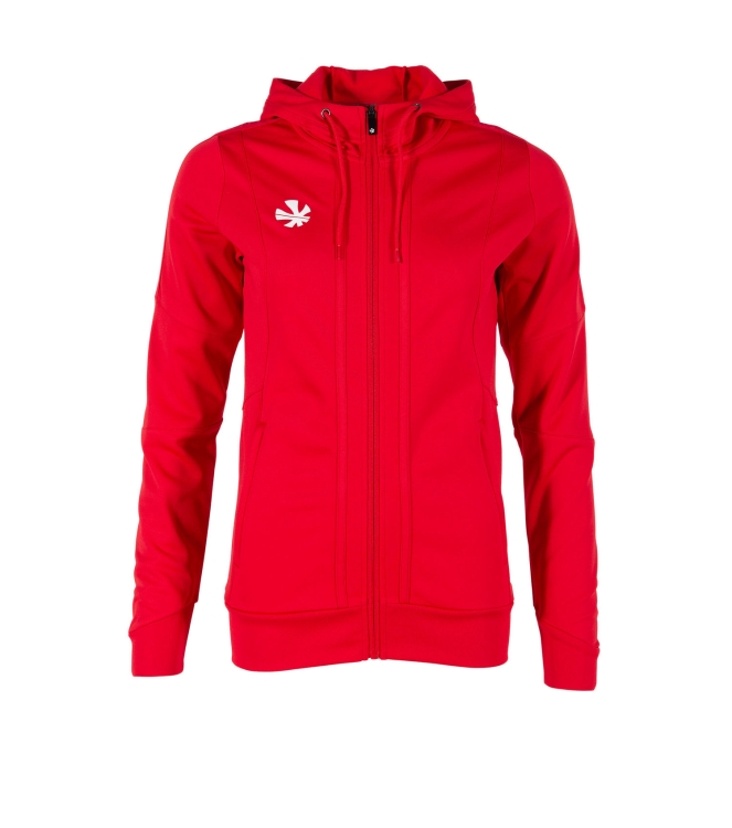 Reece Reece Cleve TTS Hooded Top FZ Ladies red 808654-6000 Red Reece hockeykleding 808654-6000 geel bij Leerentveldvrijetijd.nl