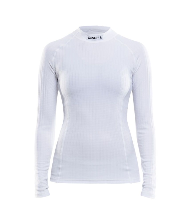 Craft Craft Progress Baselayer Women LS CN white 1906254-1900 White Craft hockeykleding 1906254-1900 roze bij Leerentveldvrijetijd.nl