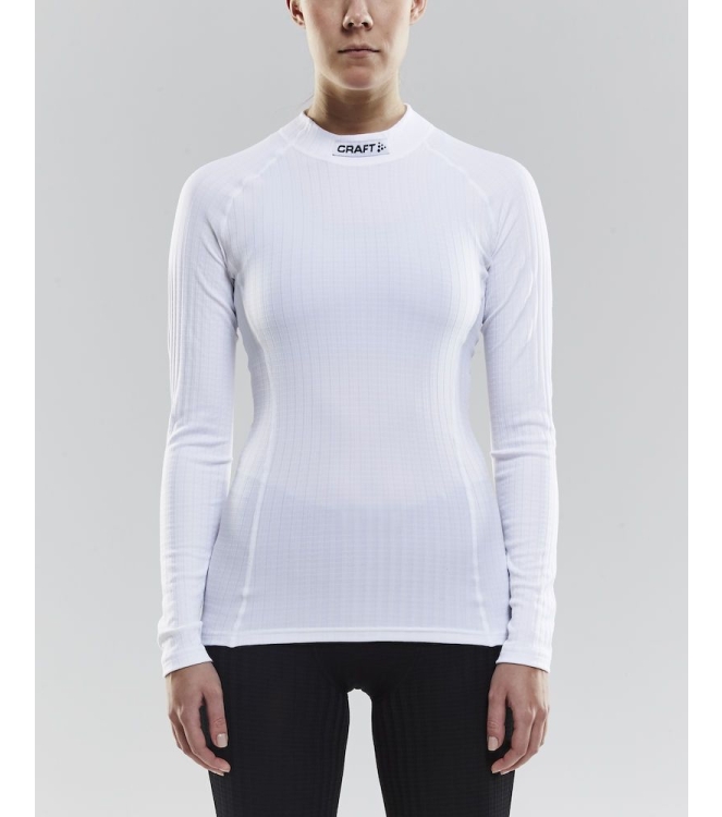 Craft Craft Progress Baselayer Women LS CN white 1906254-1900 White Craft hockeykleding 1906254-1900 roze bij Leerentveldvrijetijd.nl