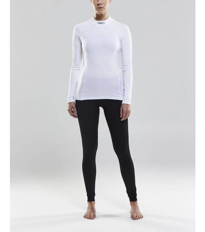 Craft Craft Progress Baselayer Women LS CN white 1906254-1900 White Craft hockeykleding 1906254-1900 roze bij Leerentveldvrijetijd.nl