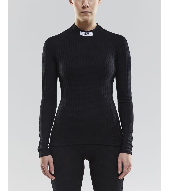 Craft Craft Progress Baselayer Women LS CN black 1906254-9999 Black Craft hockeykleding 1906254-9999 licht grijs bij Leerentveldvrijetijd.nl