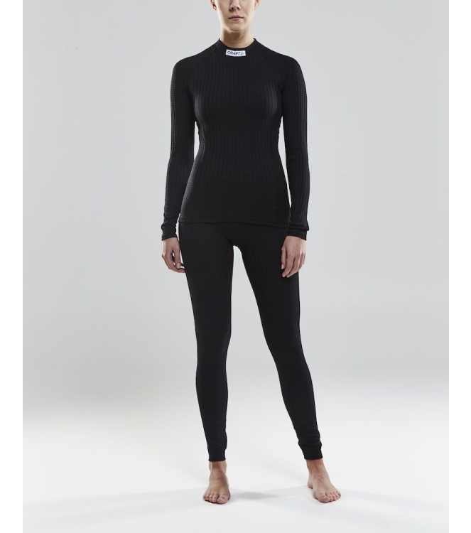 Craft Craft Progress Baselayer Women LS CN black 1906254-9999 Black Craft hockeykleding 1906254-9999 licht grijs bij Leerentveldvrijetijd.nl