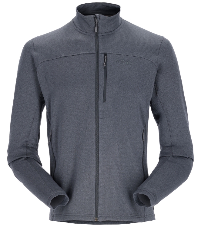 Rab Rab Graviton Jacket beluga QFF-57 Beluga Rab fleeces en truien QFF-57 lichtblauw bij Leerentveldvrijetijd.nl