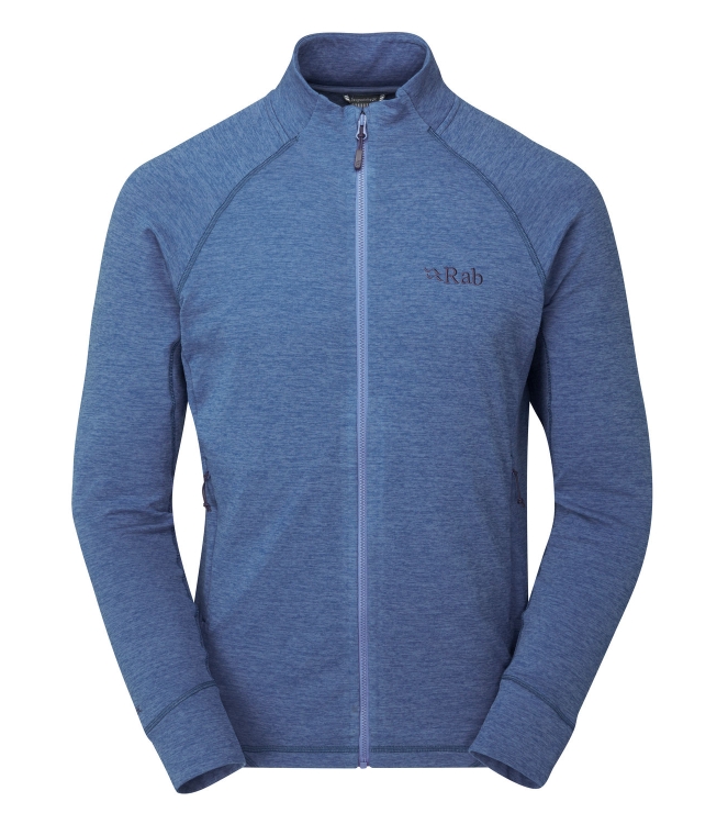 Rab Rab Nexus Jacket denim QFF-72 Denim Rab fleeces en truien QFF-72 antraciet bij Leerentveldvrijetijd.nl