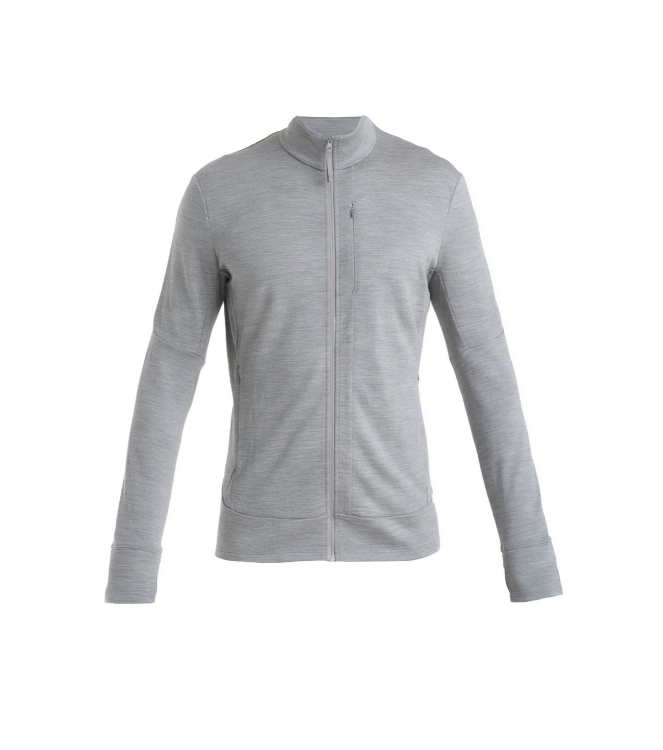 Icebreaker Icebreaker M Mer 260 Quantum IV LS Zip metro hthr 0A56W1016 Metro Hthr Icebreaker fleeces en truien 0A56W1016 lichtblauw bij Leerentveldvrijetijd.nl
