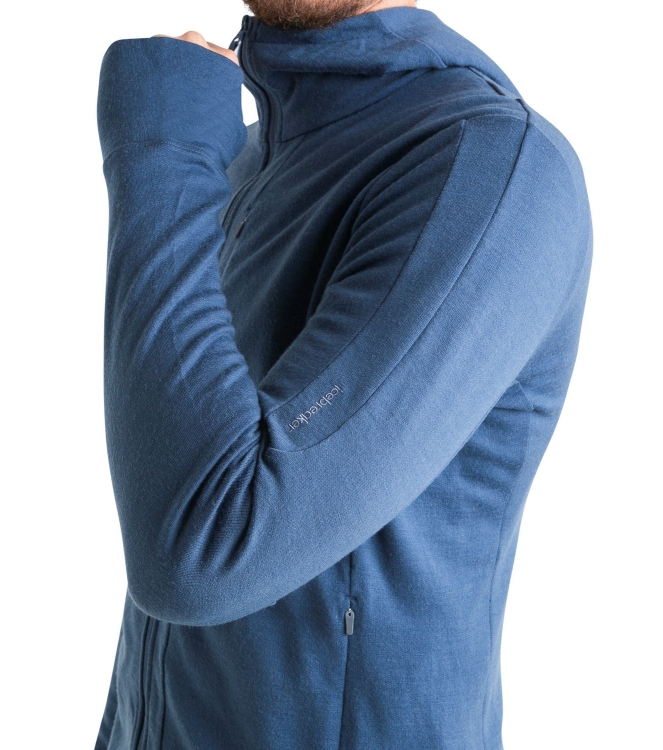 Icebreaker Icebreaker M Mer 260 Quantum IV LS Zip Hoodie dawn 0A56W2A76 Dawn Icebreaker fleeces en truien 0A56W2A76 antraciet bij Leerentveldvrijetijd.nl