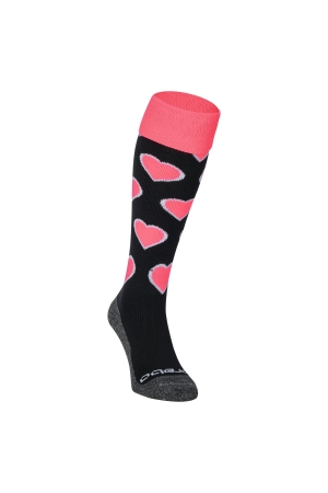Brabo Brabo BC8320C Socks Hearts Black/Pink  Brabo Brabo BC8320C Socks Hearts Black/Pink