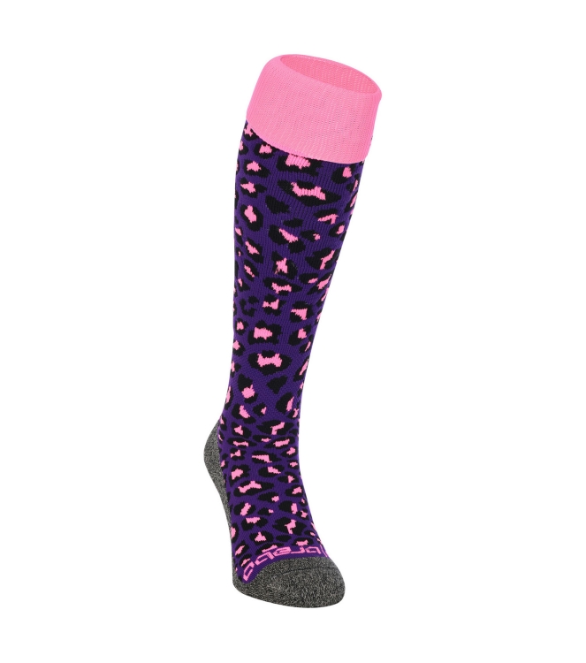 Brabo Brabo BC8450C Socks Cheetah Purple 318.08450.030 Brabo hockeykleding 318.08450.030 ecru bij Leerentveldvrijetijd.nl
