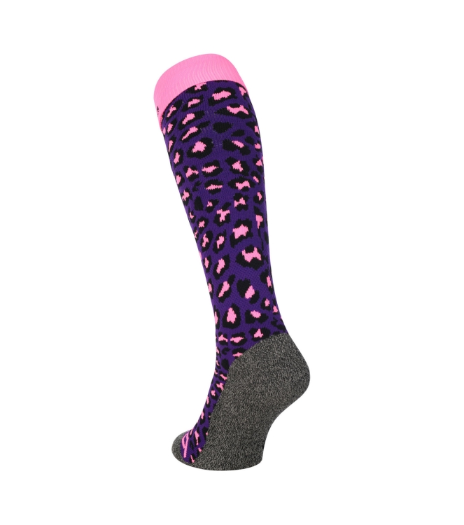 Brabo Brabo BC8450C Socks Cheetah Purple 318.08450.030 Brabo hockeykleding 318.08450.030 ecru bij Leerentveldvrijetijd.nl