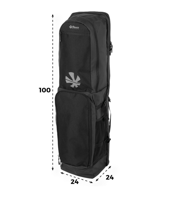Reece Reece Derby II Stick Bag black 885822 8000 Black Reece hockeytassen 885822 8000 licht grijs bij Leerentveldvrijetijd.nl
