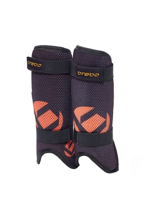 Brabo Brabo F3 Mesh LW JR scheenbeschermers black/orange Brabo Brabo F3 Mesh LW JR scheenbeschermers black/orange