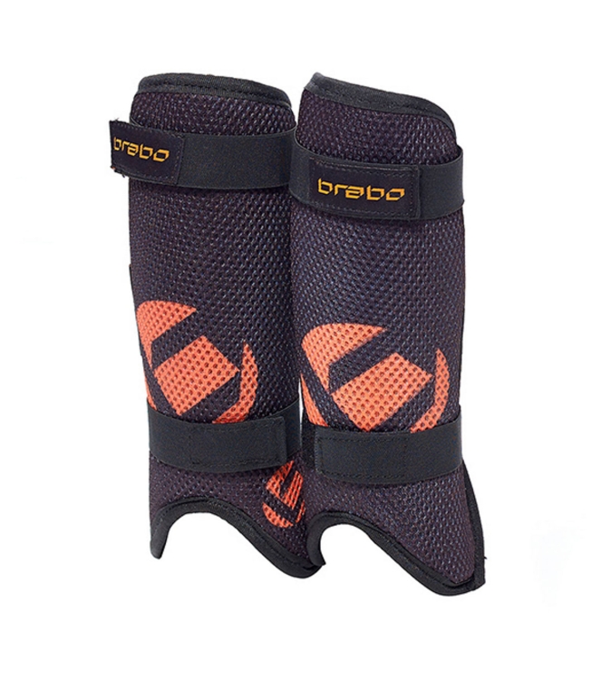 Brabo Brabo F3 Mesh LW JR scheenbeschermers black/orange 317.00025.000 black/orange Brabo bescherming 317.00025.000  bij Leerentveldvrijetijd.nl