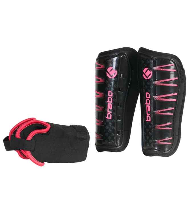 Brabo Brabo BP0045 F4 scheenbeschermers black/pink 317.00045.020 black/pink Brabo bescherming 317.00045.020 ecru bij Leerentveldvrijetijd.nl