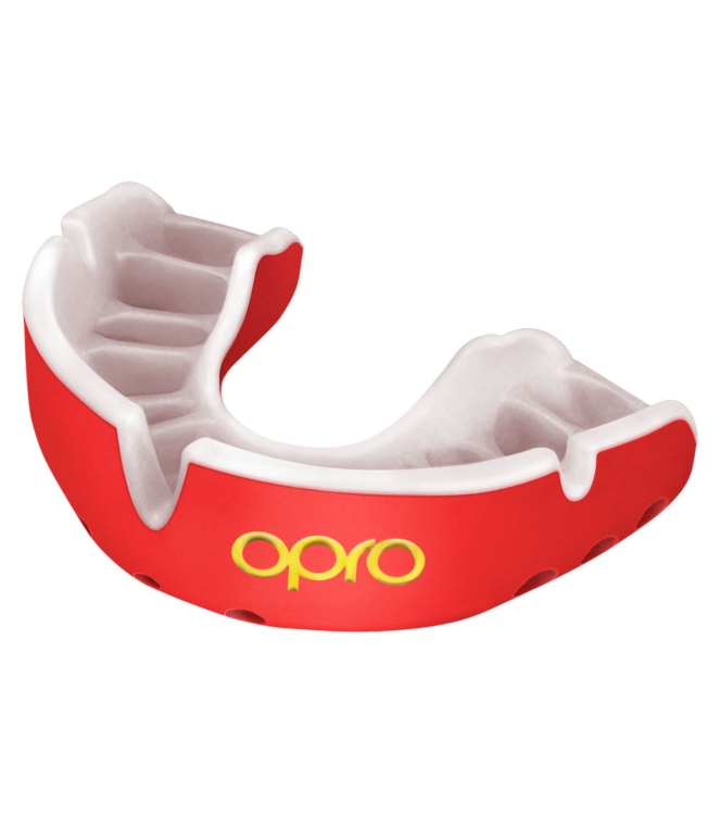 opro opro Gold Ultra Fit Mouthguard 6200 red-white 790005 6200 Red-White opro bescherming 790005 geel bij Leerentveldvrijetijd.nl