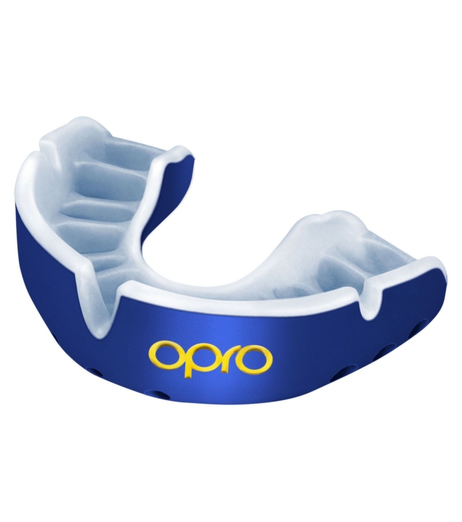 opro opro Gold Ultra Fit Mouthguard 7156 blue-white 790005 7156 Blue-White opro bescherming 790005 antraciet bij Leerentveldvrijetijd.nl