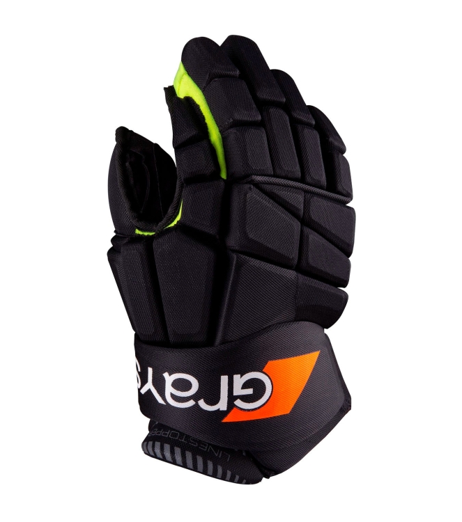 Grays Grays Linestopper Left Hand black/fluo yellow 6210461 Black/Fluo Yellow Grays bescherming 6210461 licht grijs bij Leerentveldvrijetijd.nl