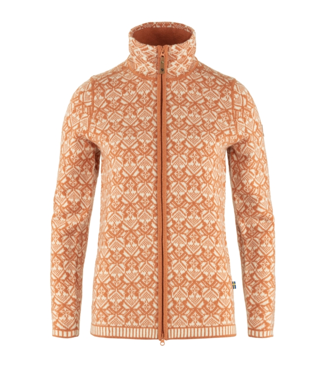 Fjällräven Fjällräven Snow Cardigan W 242_desert brown F89912 242_Desert Brown Fjällräven fleeces en truien F89912 marine bij Leerentveldvrijetijd.nl