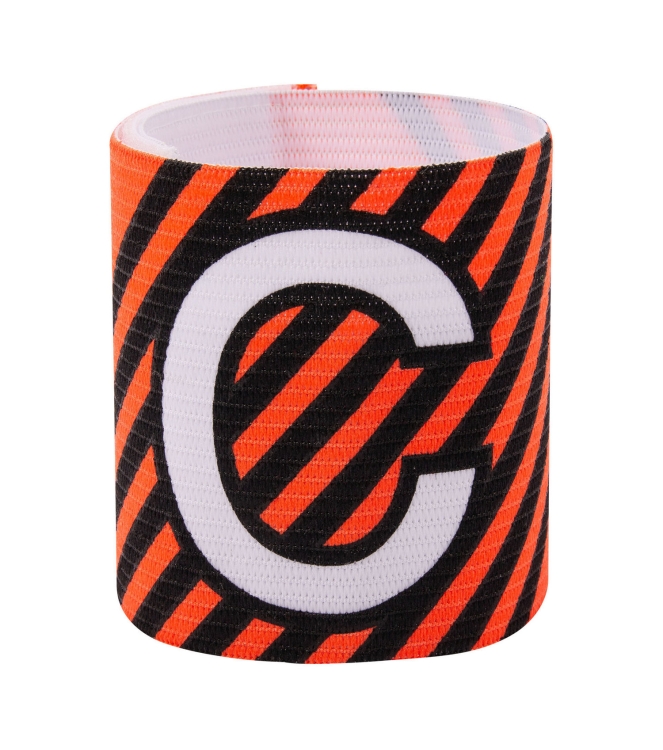 Stanno Stanno Captain Band Adjustable 3800 orange black 489100 3800 Orange Black Stanno hockey accessoires 489100 beige bij Leerentveldvrijetijd.nl
