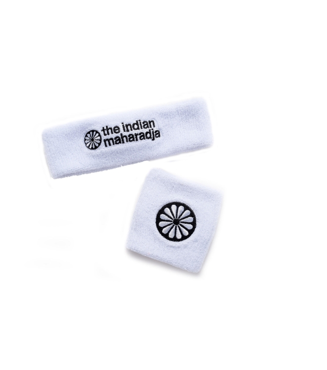 The Indian Maharadja The Indian Maharadja Headband white wit 10701162 wit The Indian Maharadja hockey accessoires 10701162 roze bij Leerentveldvrijetijd.nl