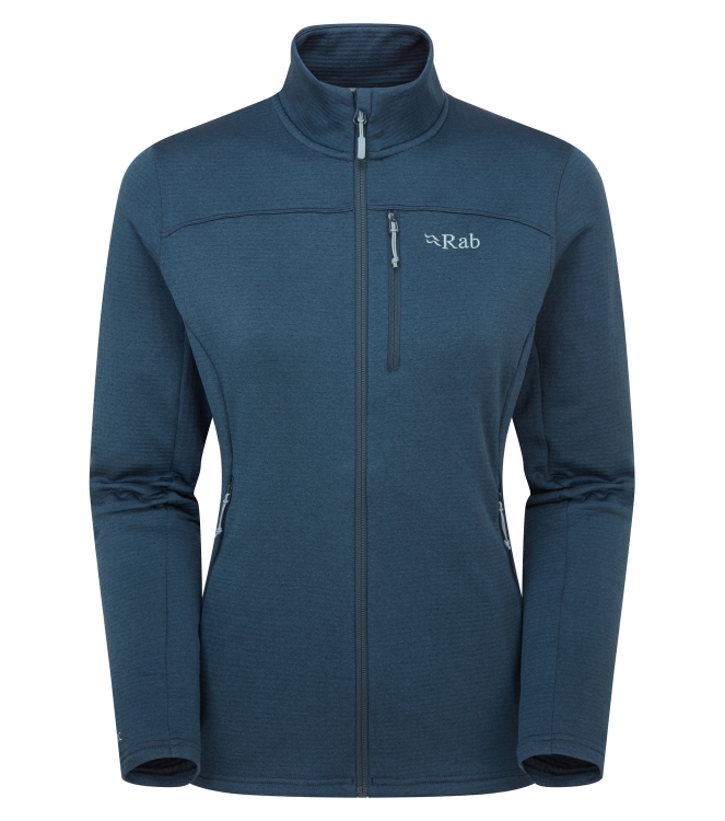 Rab Rab Graviton Jacket Wmns tempest blue QFF-58 Tempest Blue Rab fleeces en truien QFF-58 geen kleur bij Leerentveldvrijetijd.nl
