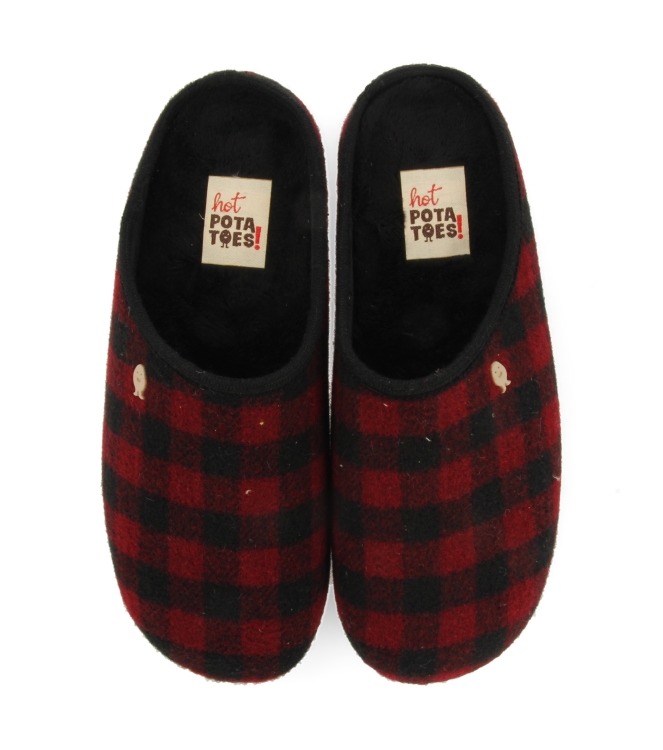 hot potatoes hot potatoes Hot Potatoes Savannah burgundy HP 73885 Burgundy hot potatoes sloffen HP 73885 geel bij Leerentveldvrijetijd.nl