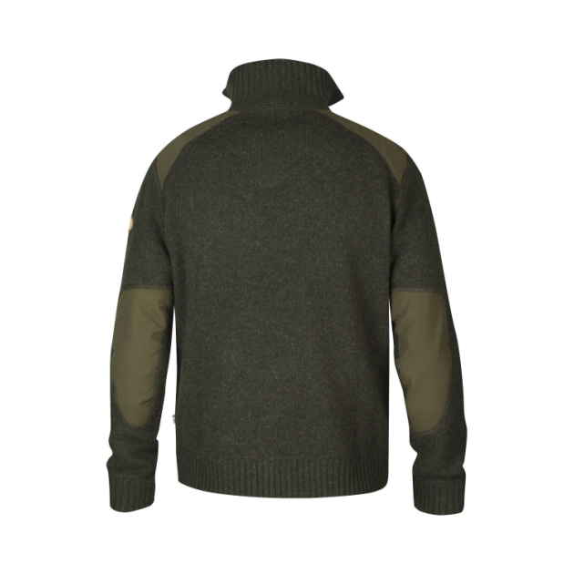 fjällräven Koster Sweater heren 633_Dark Olive F90487