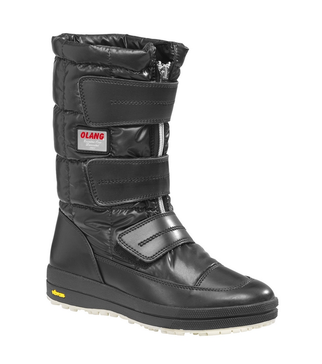 Olang Olang Biker Klitteband Dames snowboot nero OL BIKER NERO Olang wintersport schoenen OL BIKER licht grijs bij Leerentveldvrijetijd.nl
