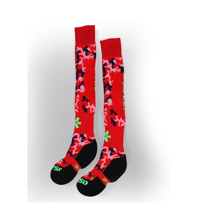 Osaka Osaka Sox hockeykousen red camo/green OHBGACC-SCKSOX-RCG Red Camo/Green Osaka hockeykleding OHBGACC-SCKSOX-RCG geel bij Leerentveldvrijetijd.nl