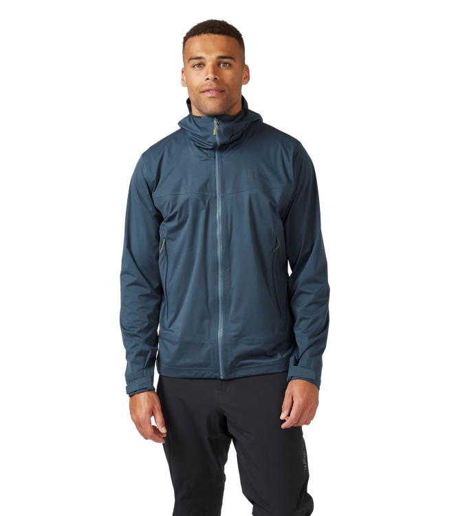 Rab Rab Kinetic 2.0 Jacket blue night QWG-74 Blue Night Rab jassen QWG-74 antraciet bij Leerentveldvrijetijd.nl